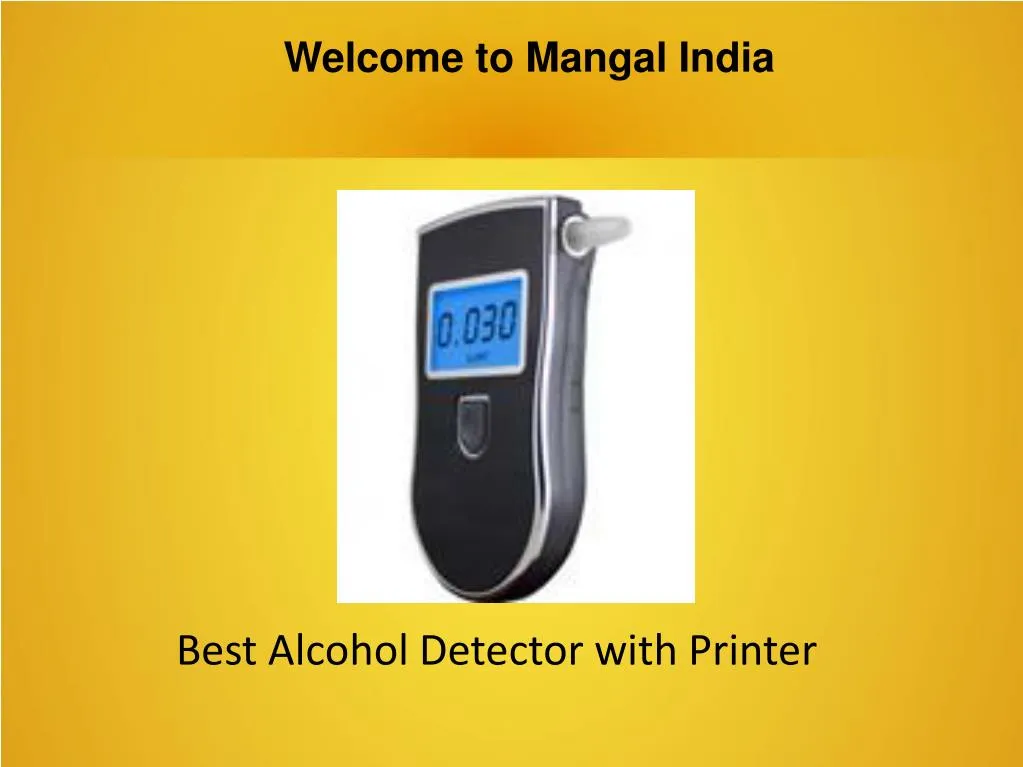 best alcohol detector with printer
