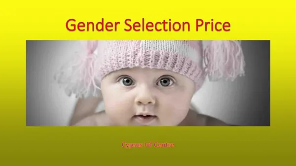 Gender selection price