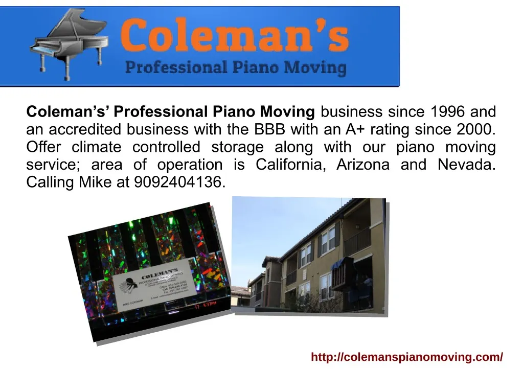 coleman s professional piano moving business