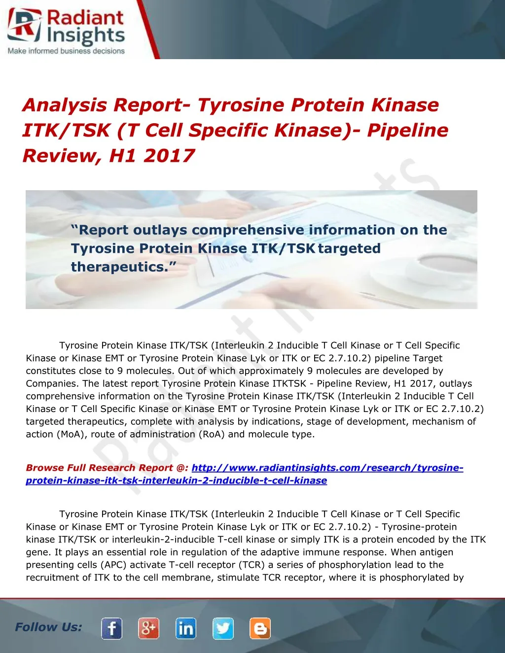 analysis report tyrosine protein kinase