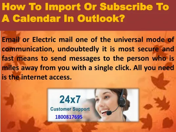 How To Import Or Subscribe To A Calendar In Outlook?