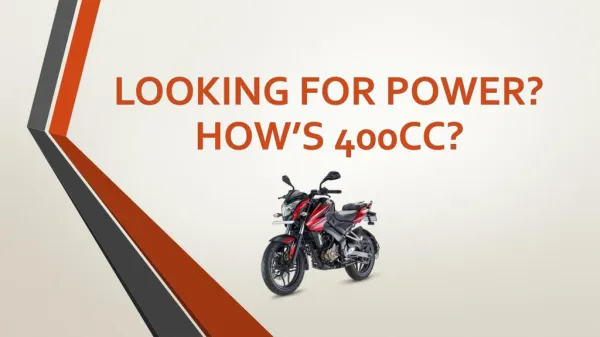 Looking for power? How’s 400cc?