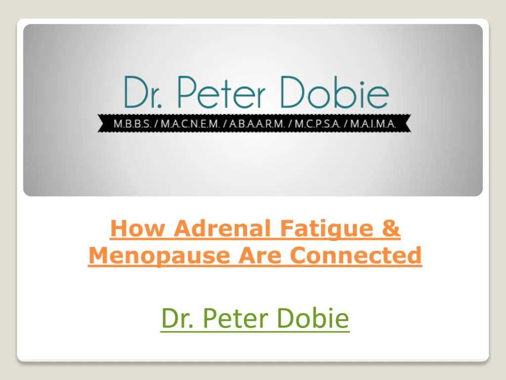 how adrenal fatigue menopause are connected