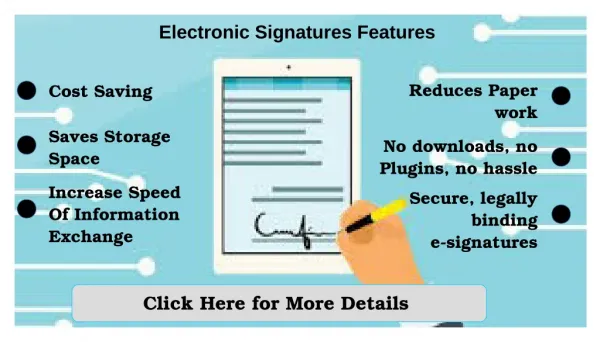 Use Of Electronic Signature Solutions