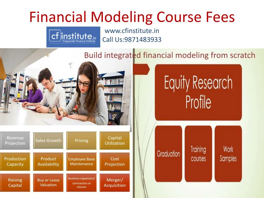 financial modeling course fees www cfinstitute in call us 9871483933