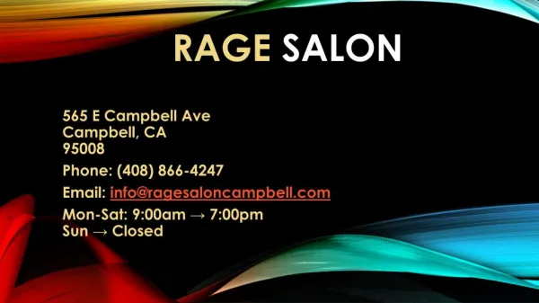 rage salon Campbell, CA