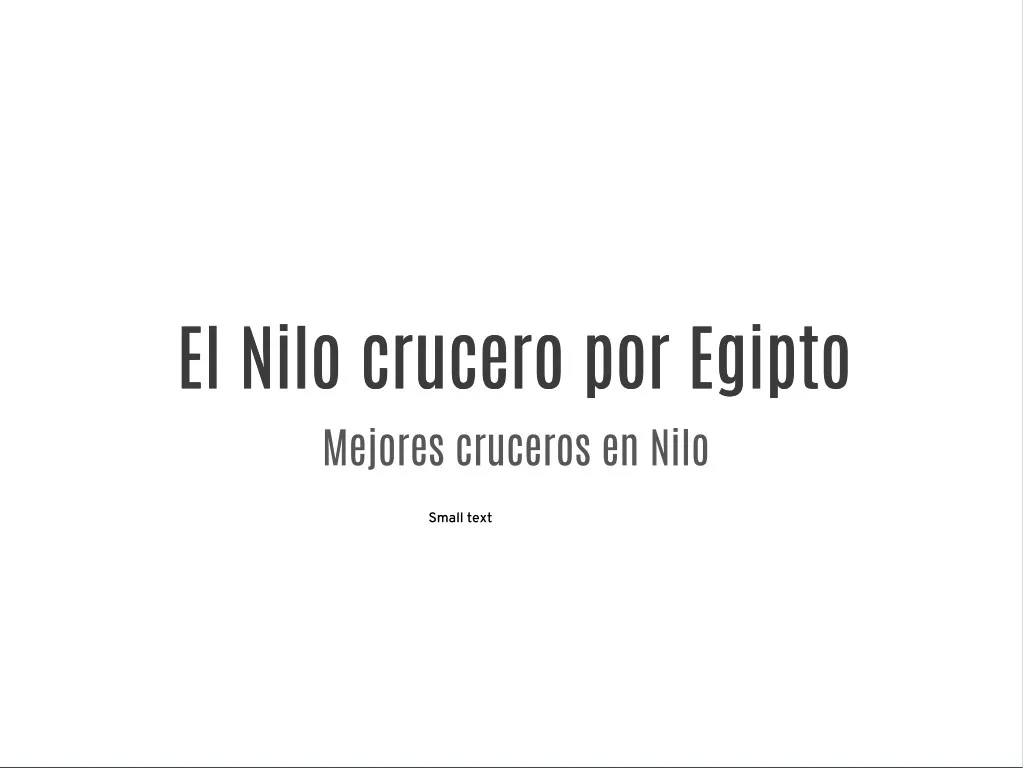 el nilo crucero por egipto el nilo crucero