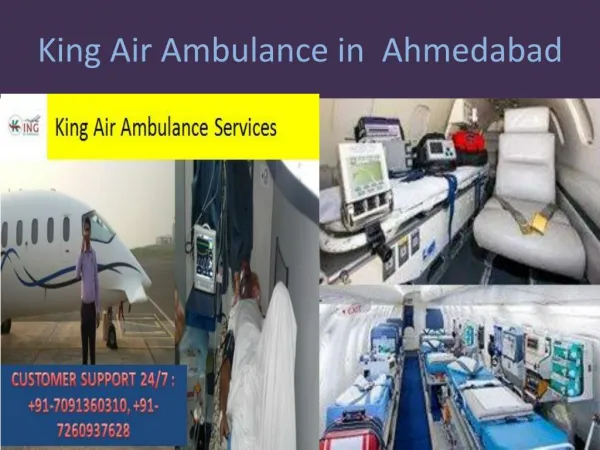 King Air Ambulance service in Ahmedabad