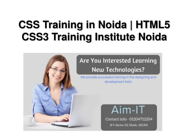 Best HTML5 CSS3 Training Institute in Noida