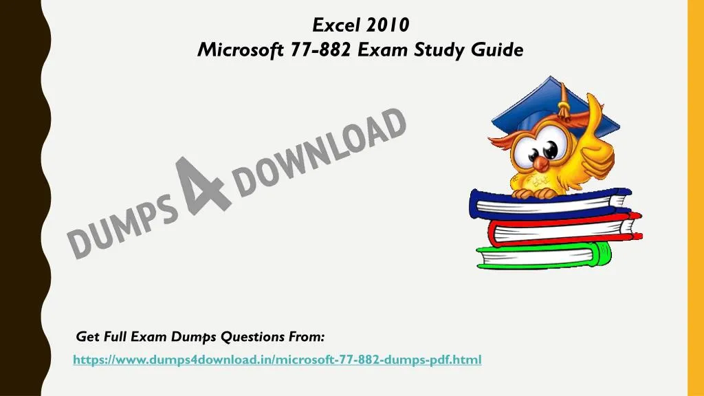 excel 2010 microsoft 77 882 exam study guide