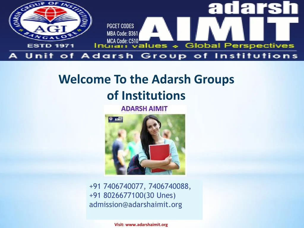 welcome to the adarsh groups of institutions