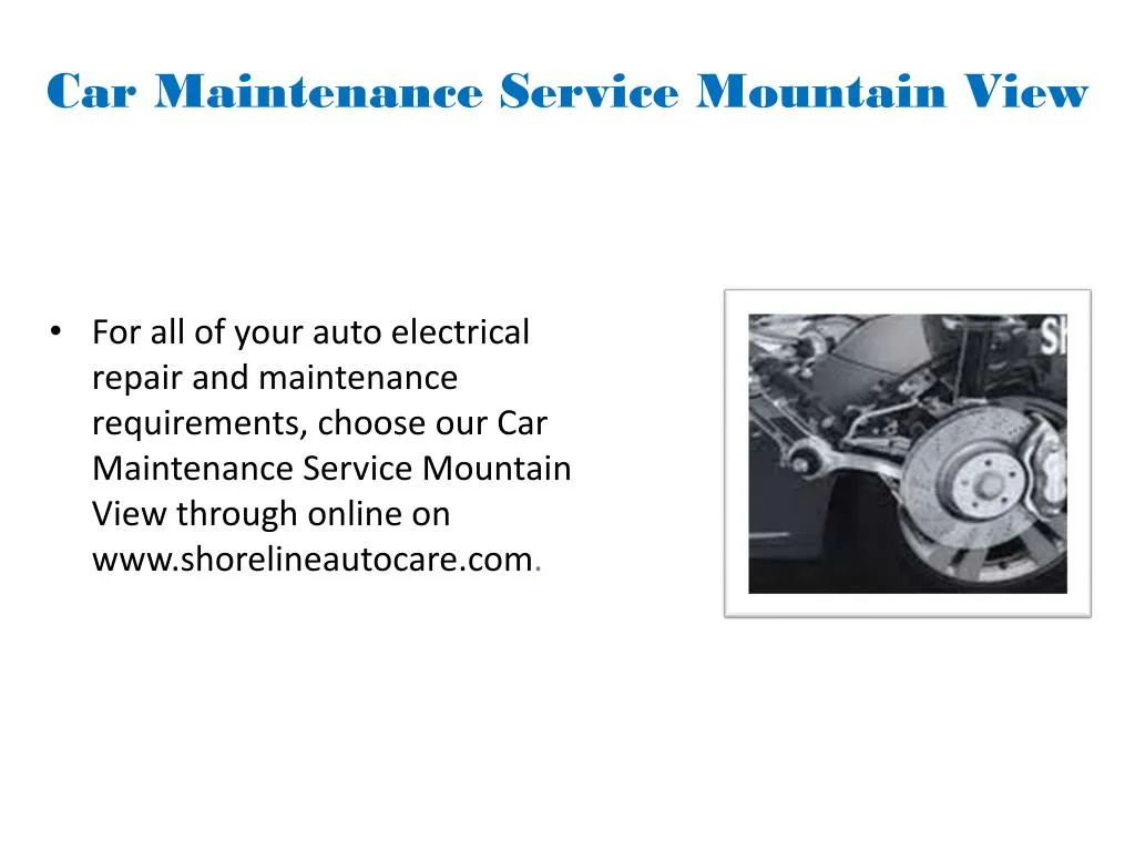 car maintenance service mountain view