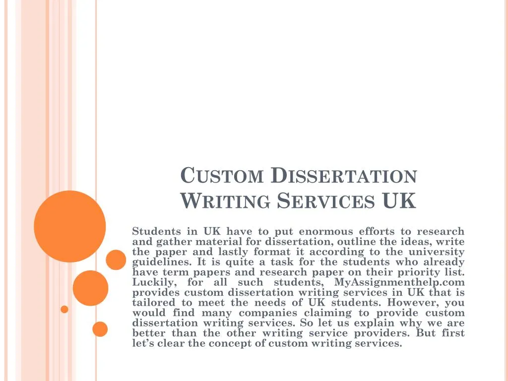 custom dissertation writing services uk