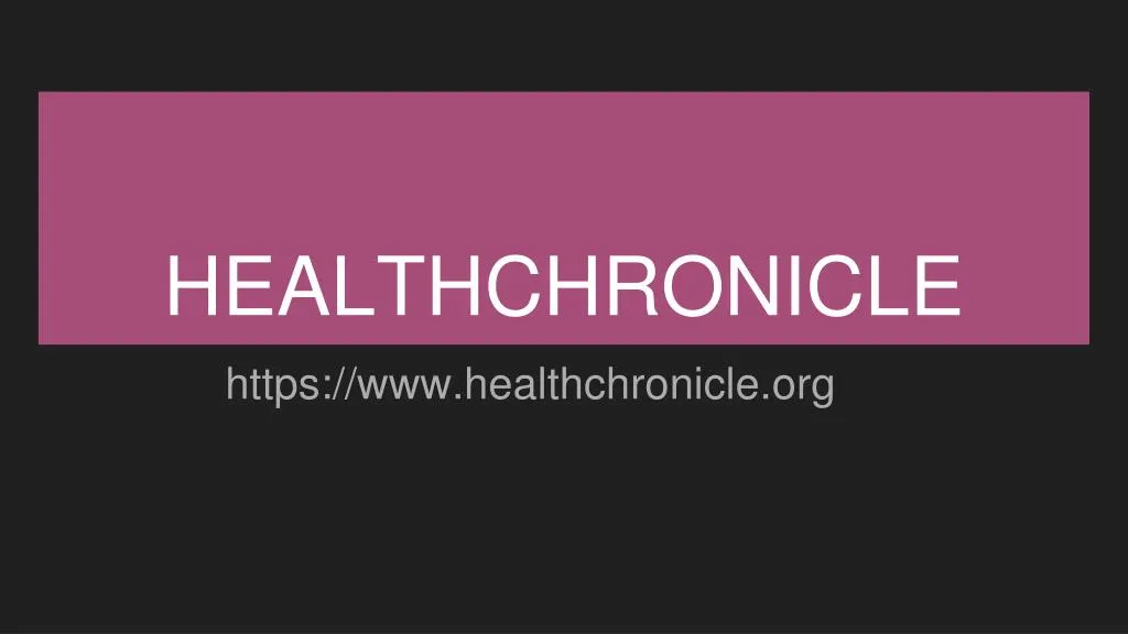 healthchronicle