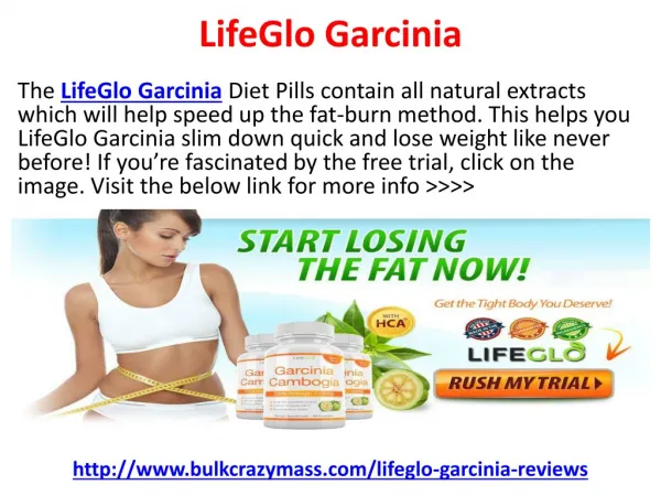 LifeGlo Garcinia Does Really Works?