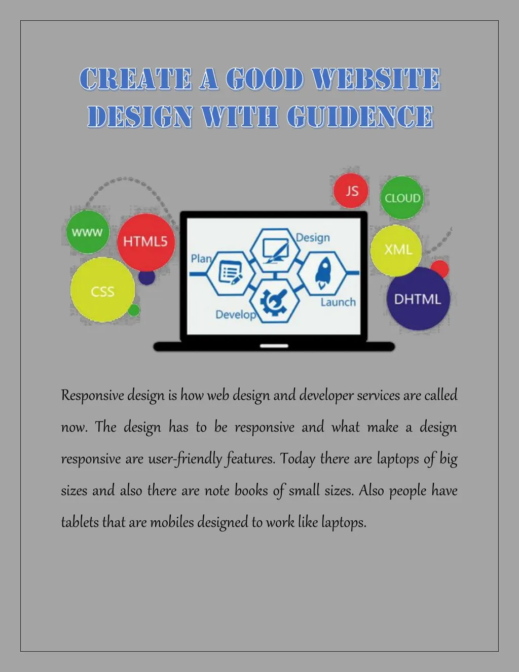 responsive design is how web design and developer