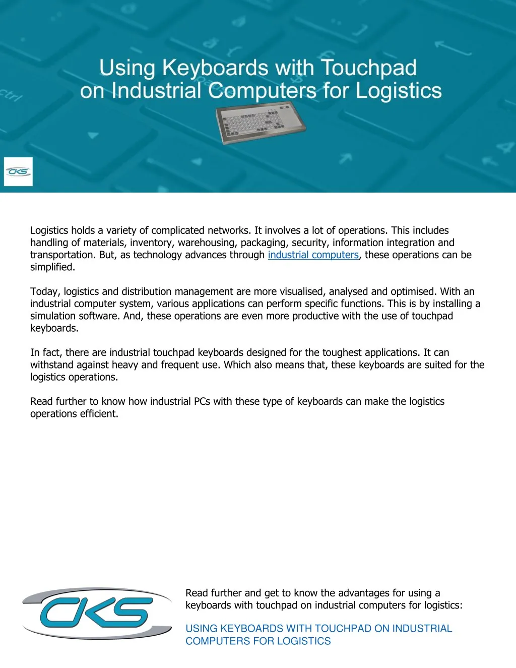 logistics holds a variety of complicated networks