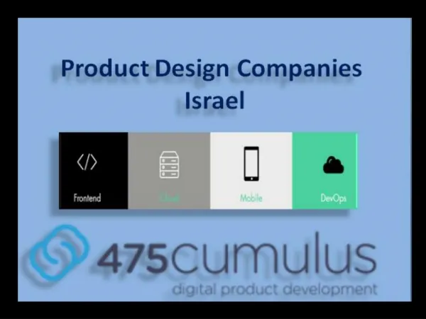 Product Design Companies Israel