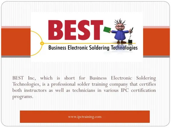 IPC Training and Solder Certification