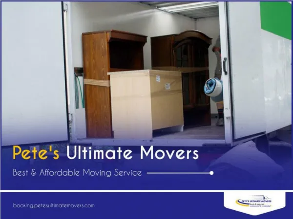 Affordable Moving Labor Services - Pete’s Ultimate Movers