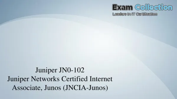 JN0-102 VCE - Ultimate Source of VCE Examcollection