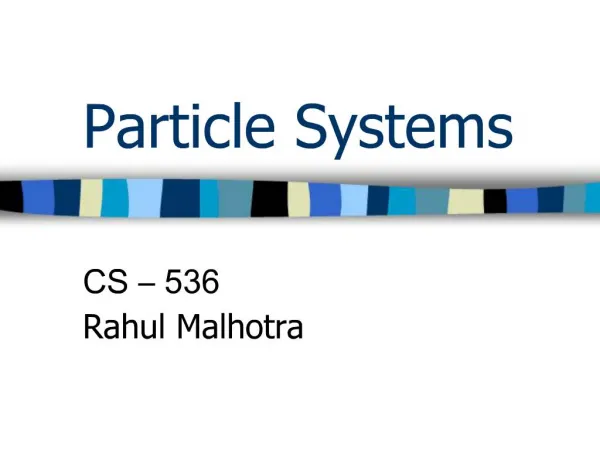 Particle Systems