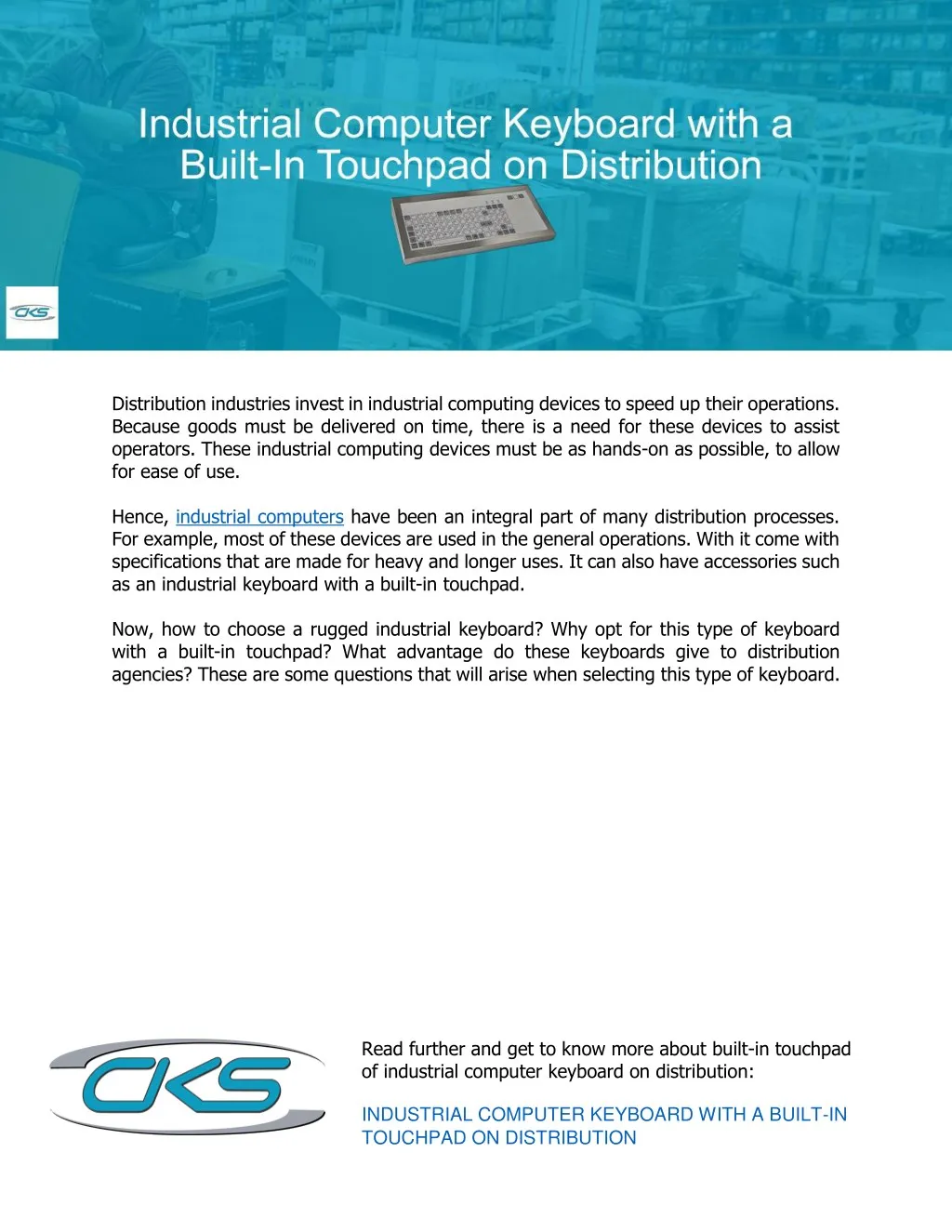 distribution industries invest in industrial