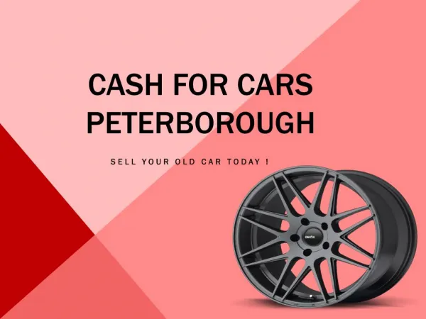 Cash For Cars Peterborough