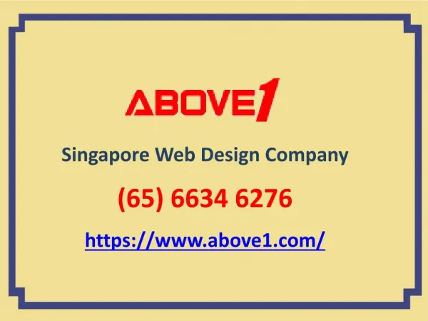 Singapore Web Design & Ecommerce Development Services | (65) 6634 6276