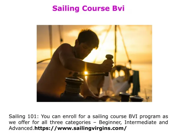 Bareboat Skipper Course Online