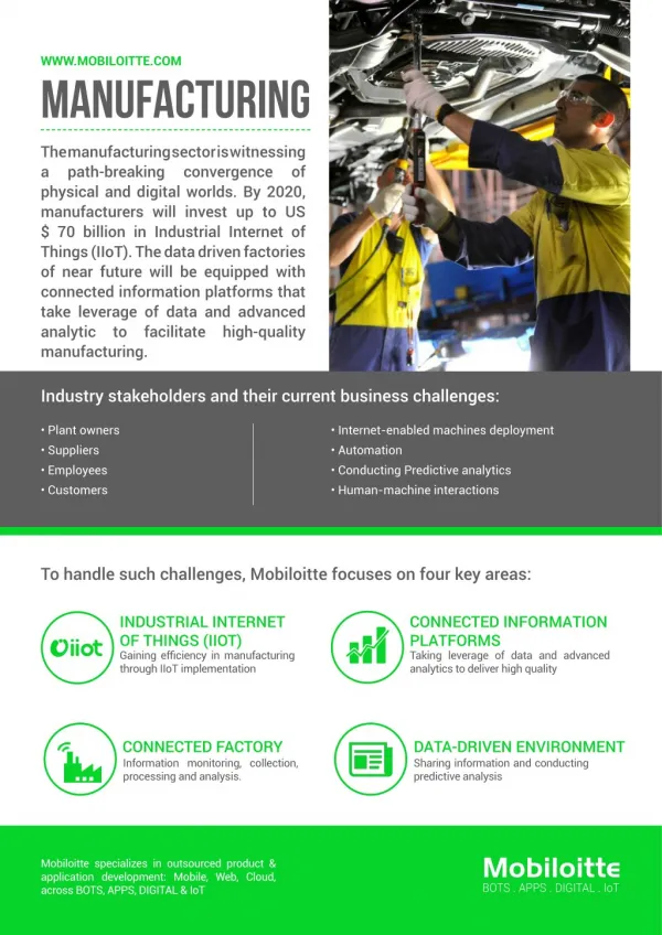 Manufacturing Flyer - Mobiloitte