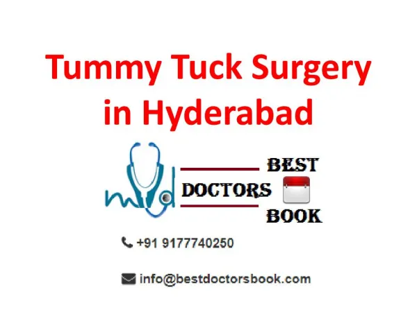 Tummy Tuck Surgeon in hyderabad | Tummy Tuck Surgery Cost