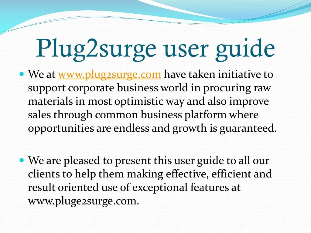 plug2surge user guide