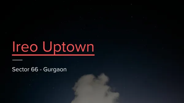 Ireo Uptown Sector 66 gurgaon