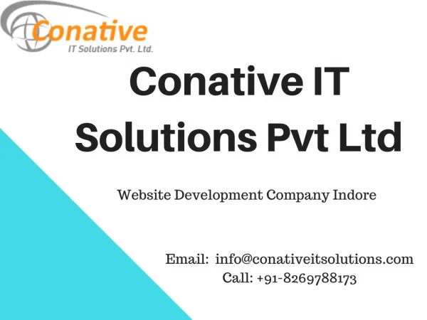 Find Web Development Company Indore – Conative IT Solutions