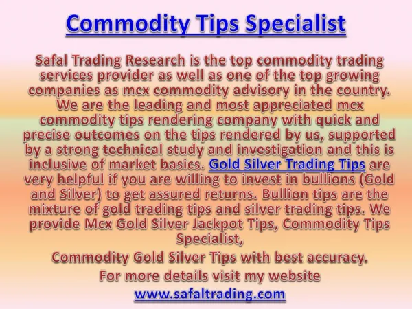 Mcx Gold Silver Jackpot Tips, Commodity Tips Specialist Call @ 91-9205917204