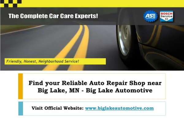 Find your Reliable Auto Repair Shop near Big Lake, MN - Big Lake Automotive