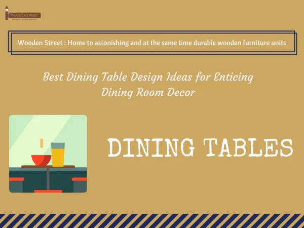 Dining Table - Get dining tables exemplary collection at Wooden Street