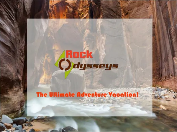 Zion Canyoneering | Zion National Park Canyoneering by Rock Odysseys