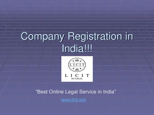 Company Registartion in India | Notary Services