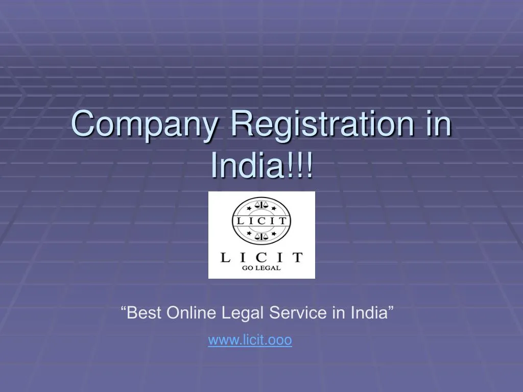 company registration in india