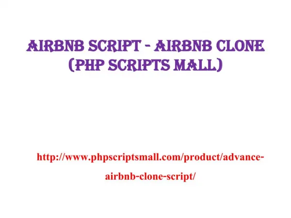 Airbnb Script - Airbnb Clone (PHP Scripts Mall)