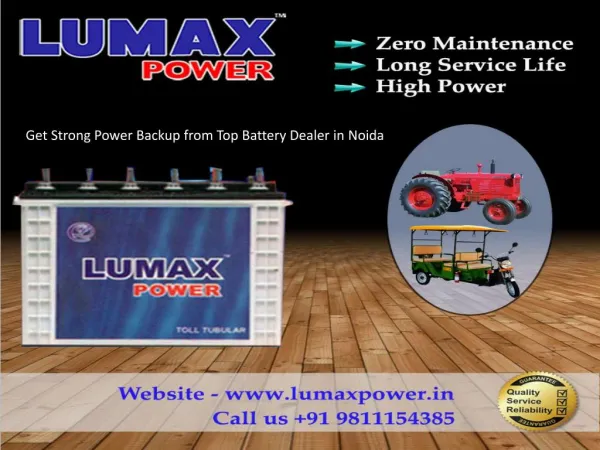 Get Strong Power Backup from Top Battery Dealer in Noida