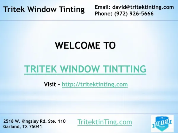 Best home window tinting dallas