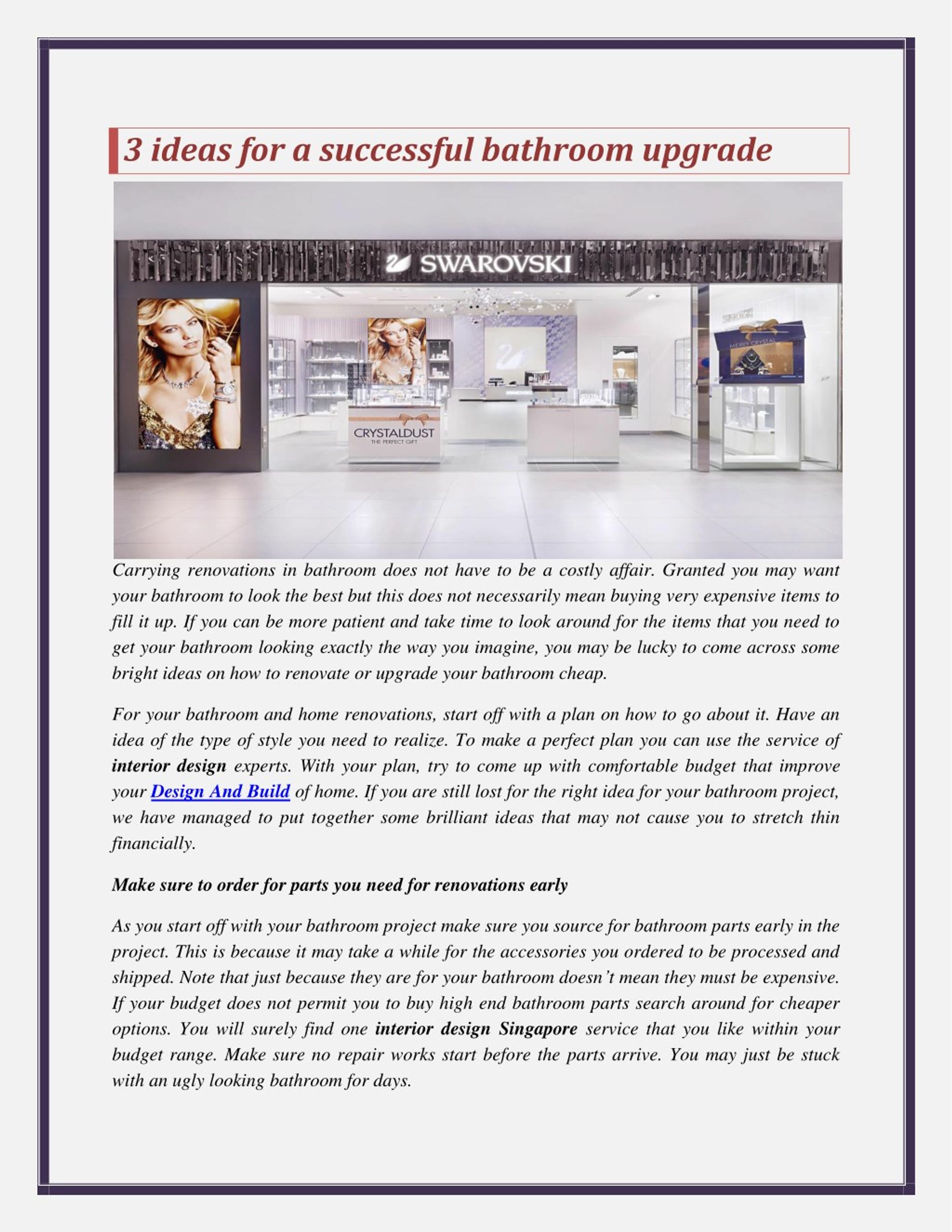 PPT - 3 ideas for a successful bathroom upgrade PowerPoint Presentation ...
