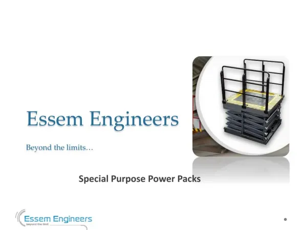 Special Purpose Power Packs - Essem Engineers