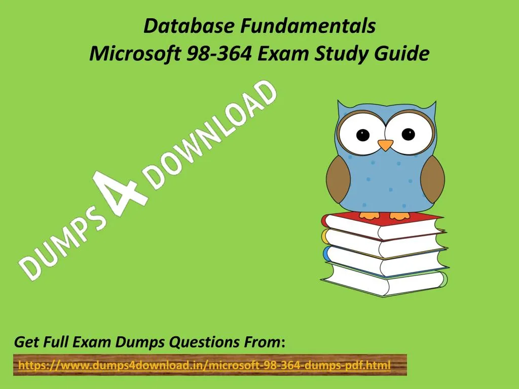 database fundamentals microsoft 98 364 exam study