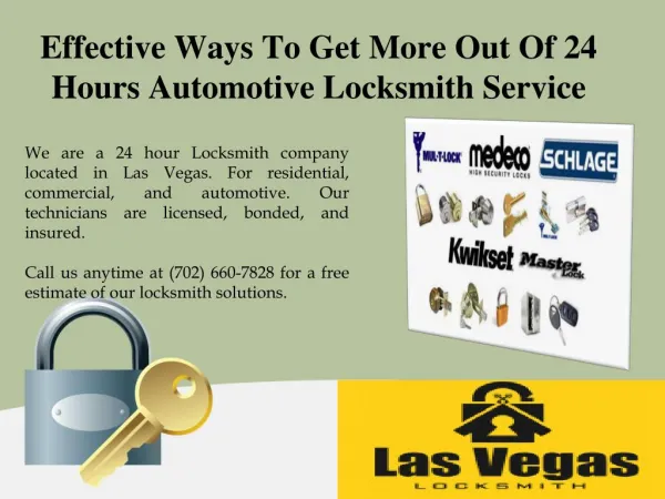 Effective Ways To Get More Out Of 24 Hours Automotive Locksmith Service