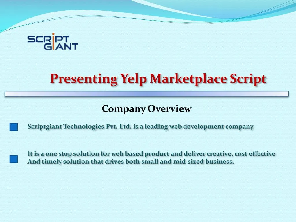 presenting yelp marketplace script