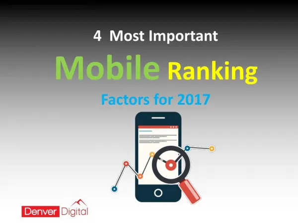 4 Most Important Mobile Ranking Factors for 2017